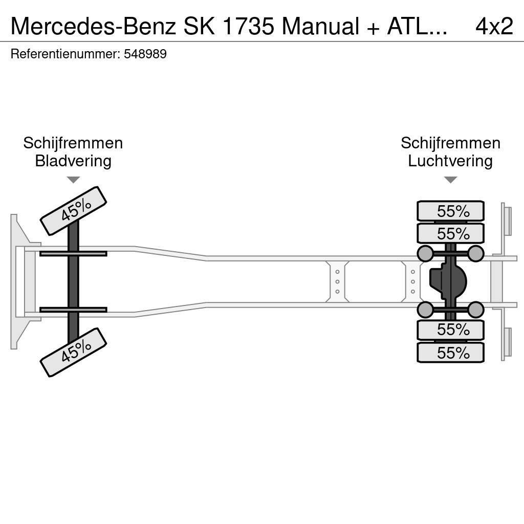 Mercedes-Benz SK 1735 Manual + ATLAS Crane + low KM + Euro 2 man Rabljeni žerjavi za vsak teren