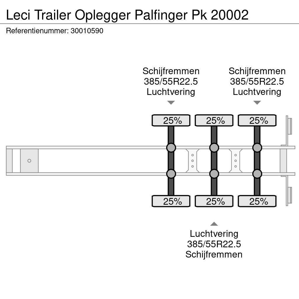 Leci Trailer Oplegger Palfinger Pk 20002 Plato/keson polprikolice