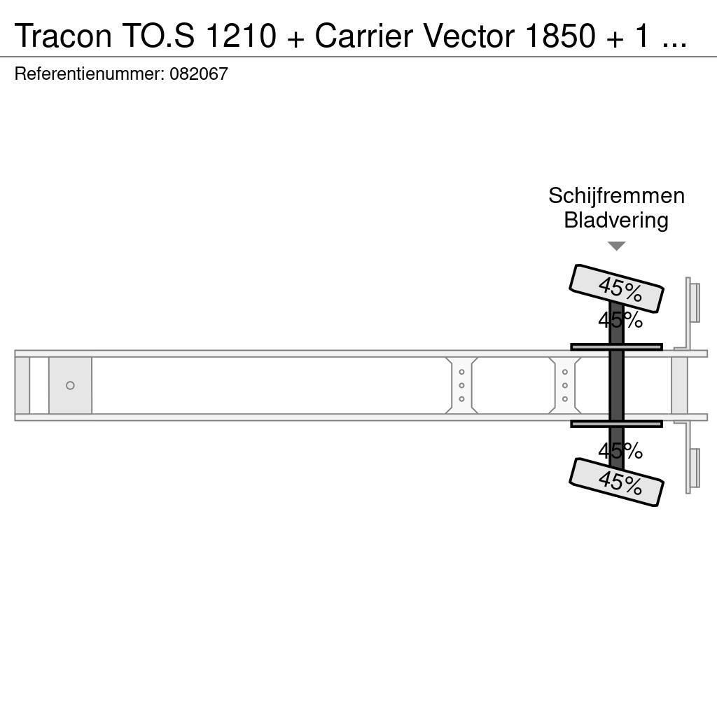 Tracon TO.S 1210 + Carrier Vector 1850 + 1 AXLE Hladilne polprikolice