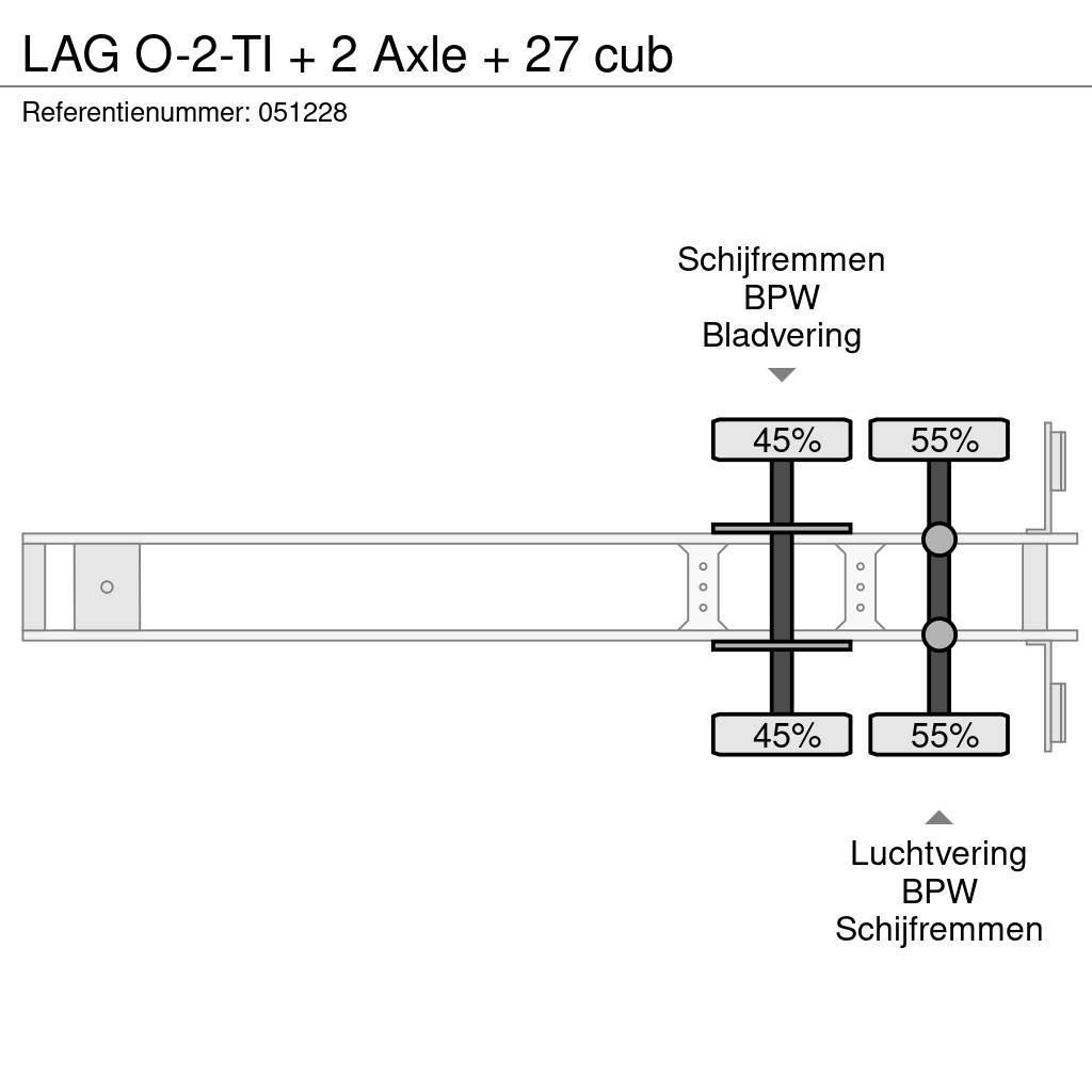 LAG O-2-TI + 2 Axle + 27 cub Polprikolice prekucniki - kiper