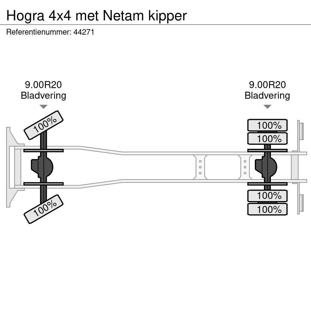  Hogra 4x4 met Netam kipper Kiper tovornjaki
