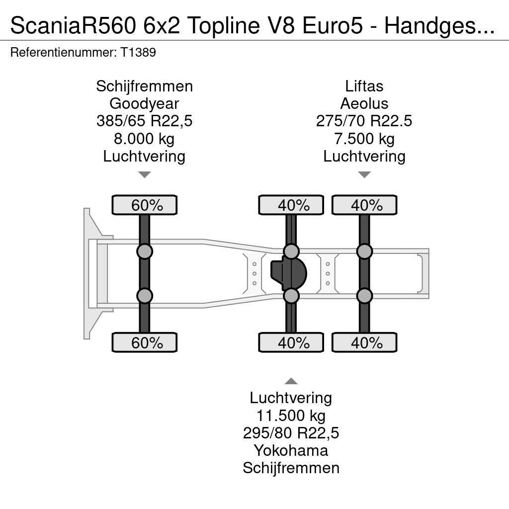 Scania R560 6x2 Topline V8 Euro5 - Handgeschakeld - Vollu Vlačilci