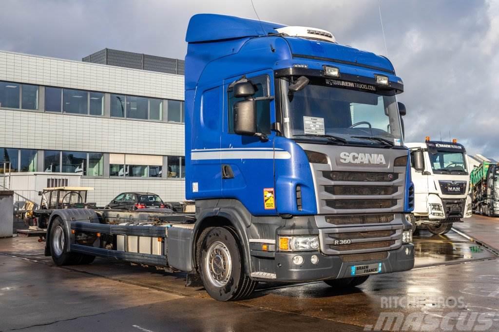 Scania R360+E5+INTARDER+DHOLLANDIA Razstavljivi tovornjaki z žičnimi dvigali