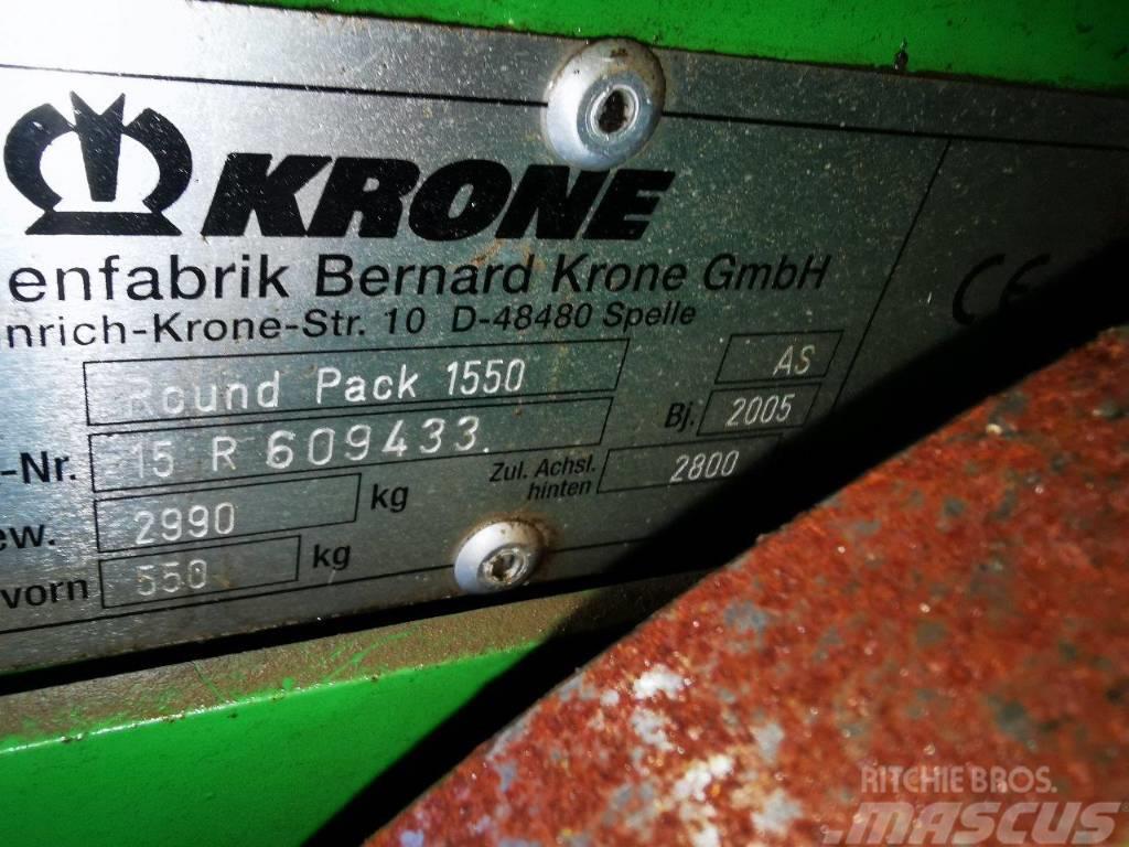 Krone Round Pack 1550 multi cut Balirke (okrogle bale)