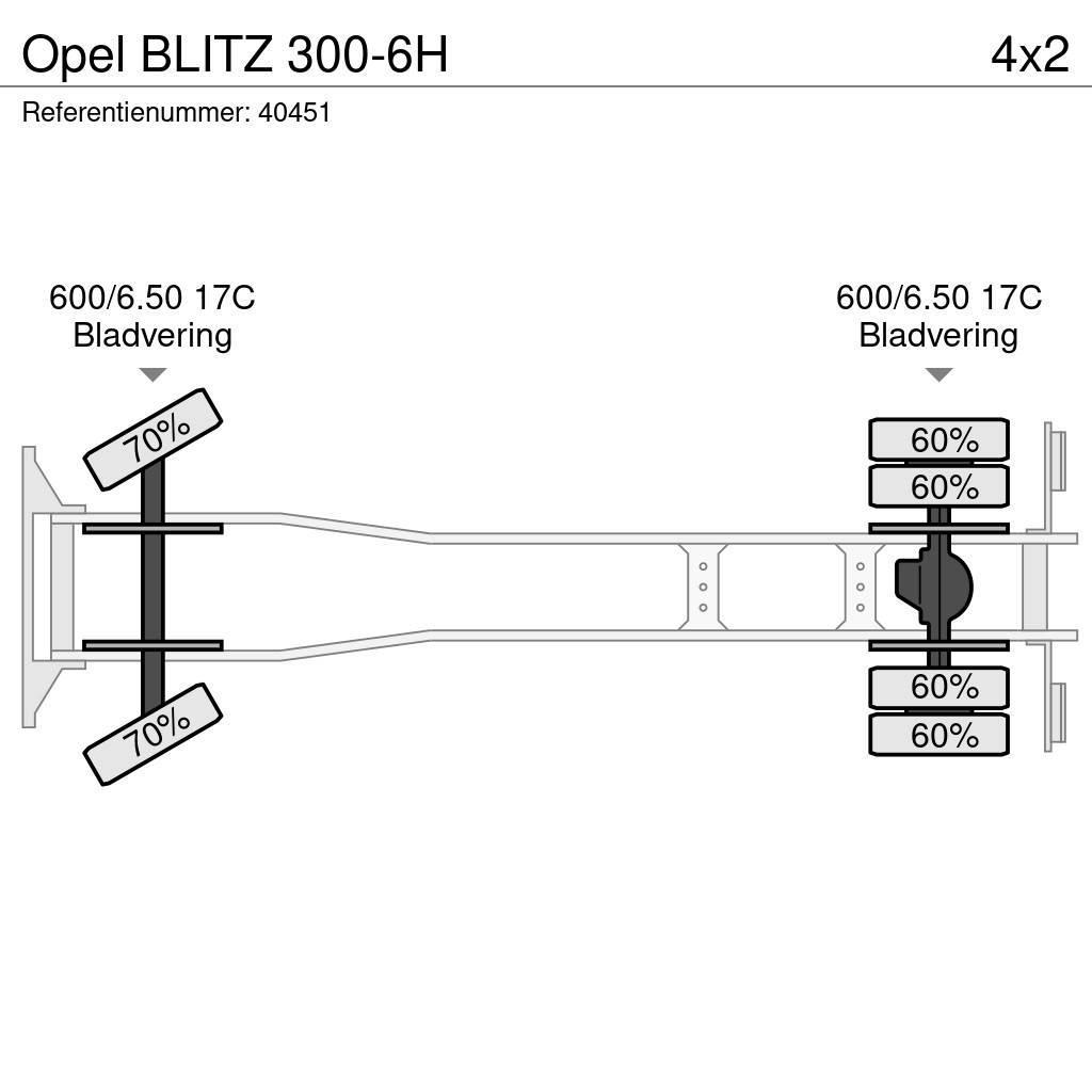 Opel BLITZ 300-6H Tovornjaki s kesonom/platojem