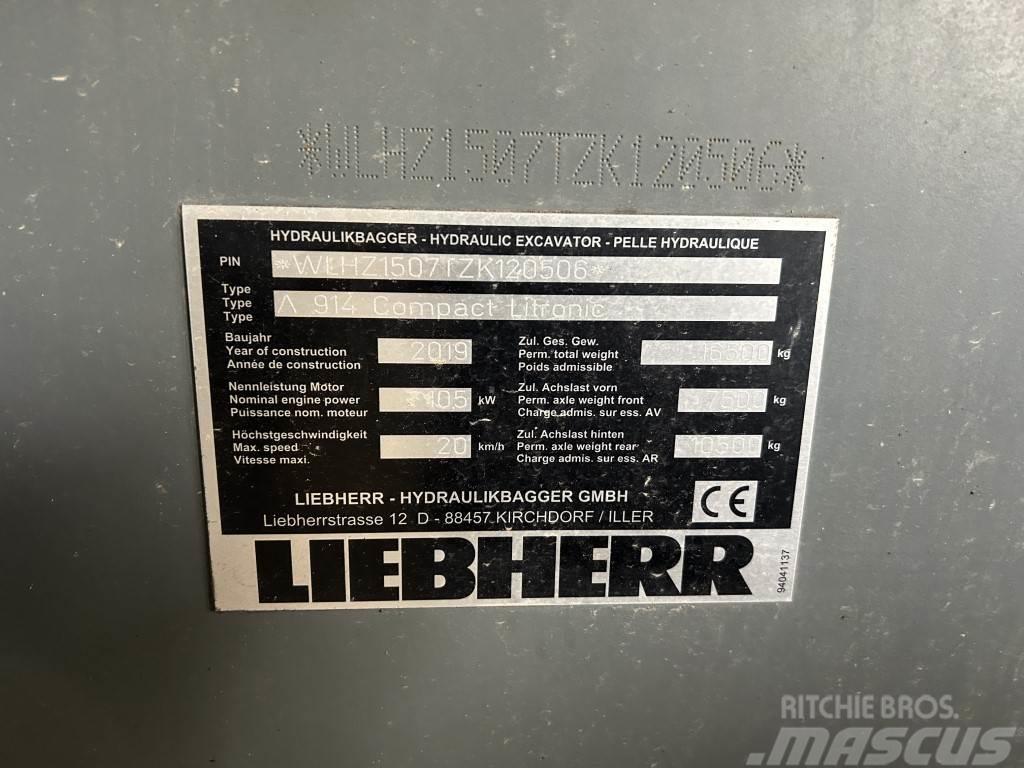Liebherr A 914 Compact Litronic Bagri na kolesih