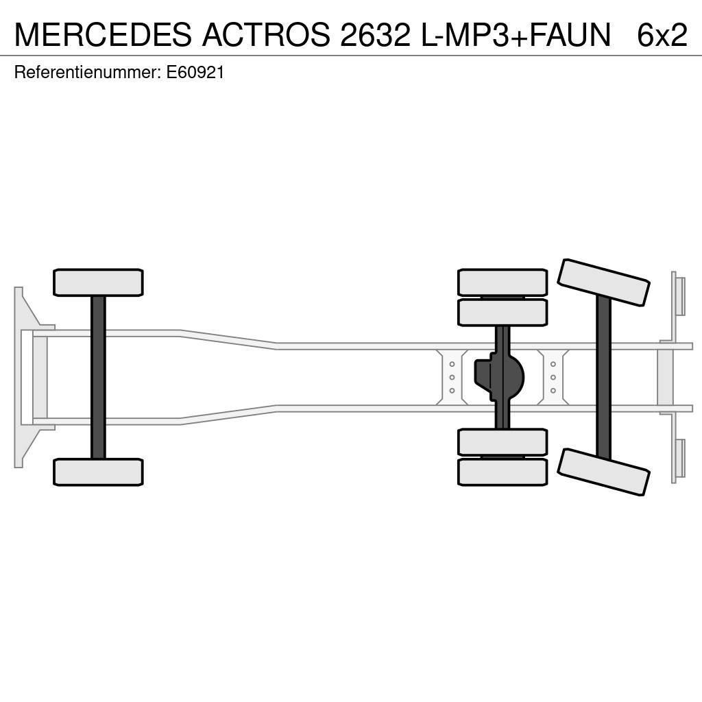 Mercedes-Benz ACTROS 2632 L-MP3+FAUN Komunalni tovornjaki