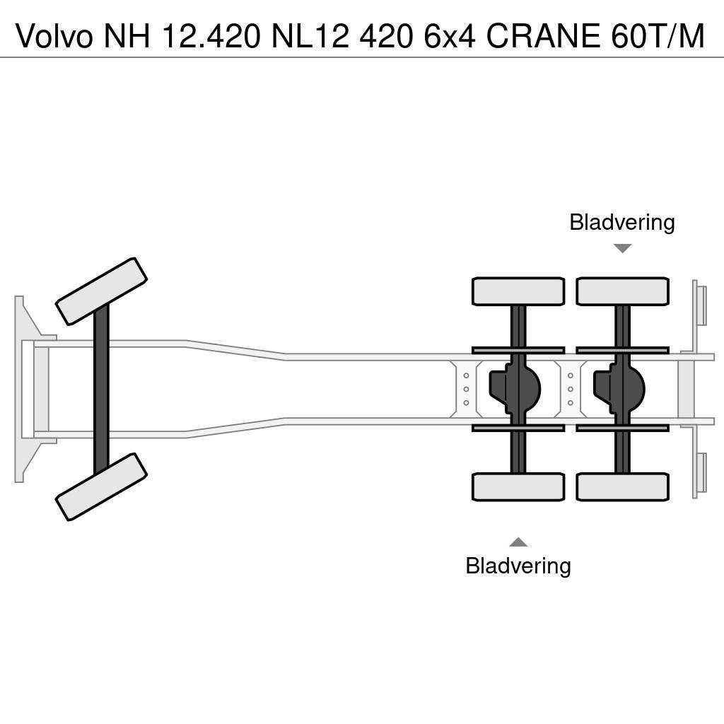 Volvo NH 12.420 NL12 420 6x4 CRANE 60T/M Rabljeni žerjavi za vsak teren