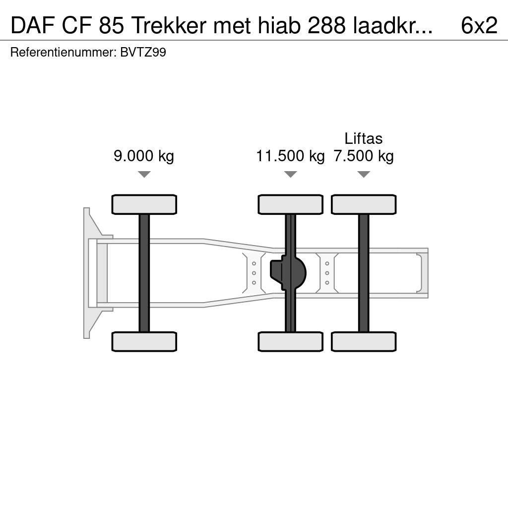 DAF CF 85 Trekker met hiab 288 laadkraan origineel 388 Vlačilci