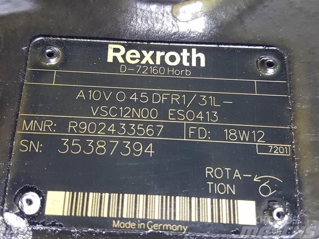 CLAAS TORION-Rexroth A10VO45DFR1/31L-Load sensing pump Hidravlika