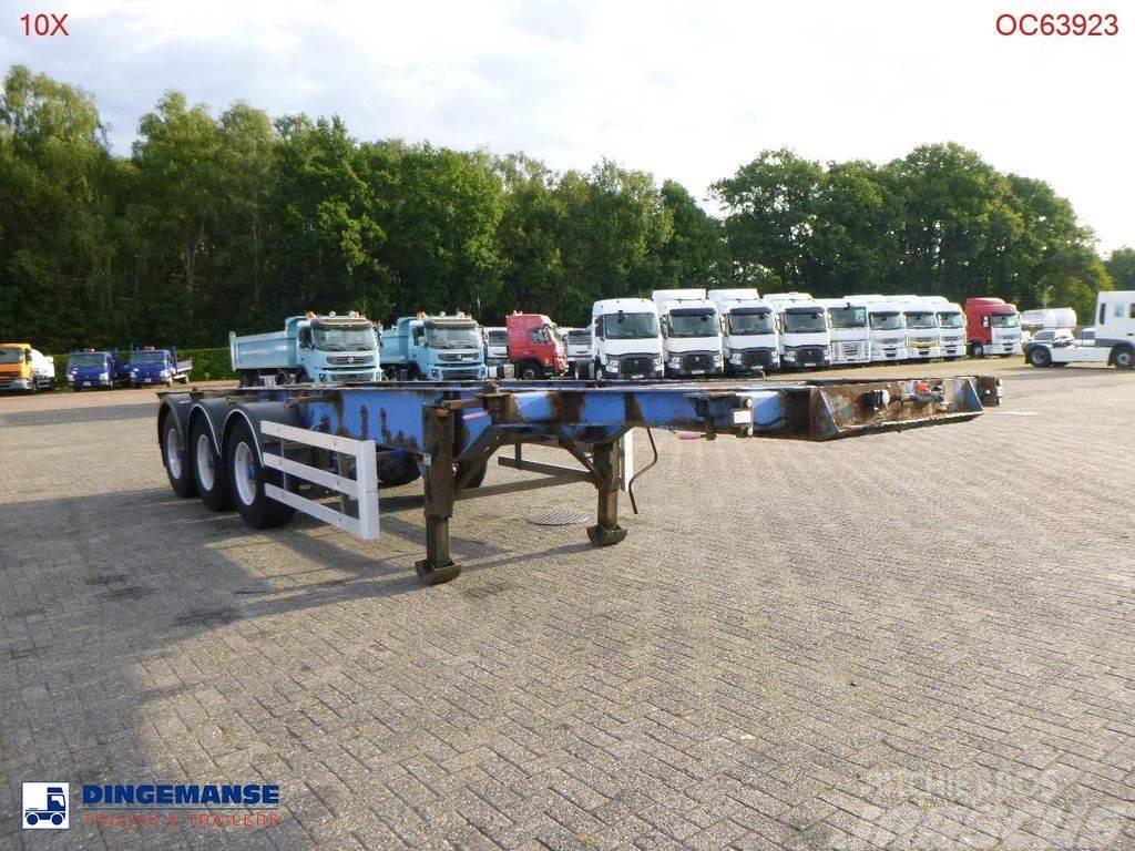 SDC 3-axle container trailer 20-30 ft + ADR Kontejnerske polprikolice
