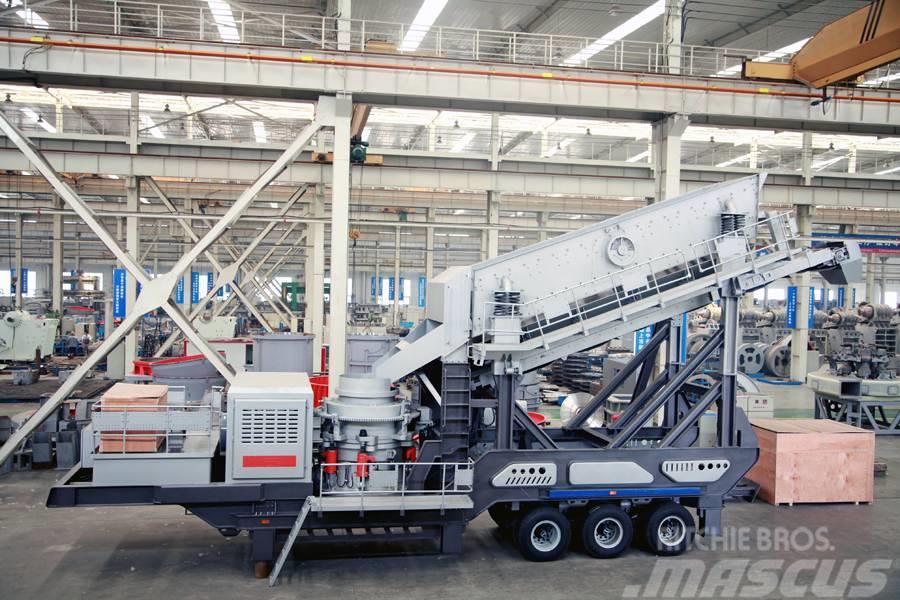Liming Y3S2160 Mobile hydraulic Cone Crusher with Screen Mobilni drobilniki