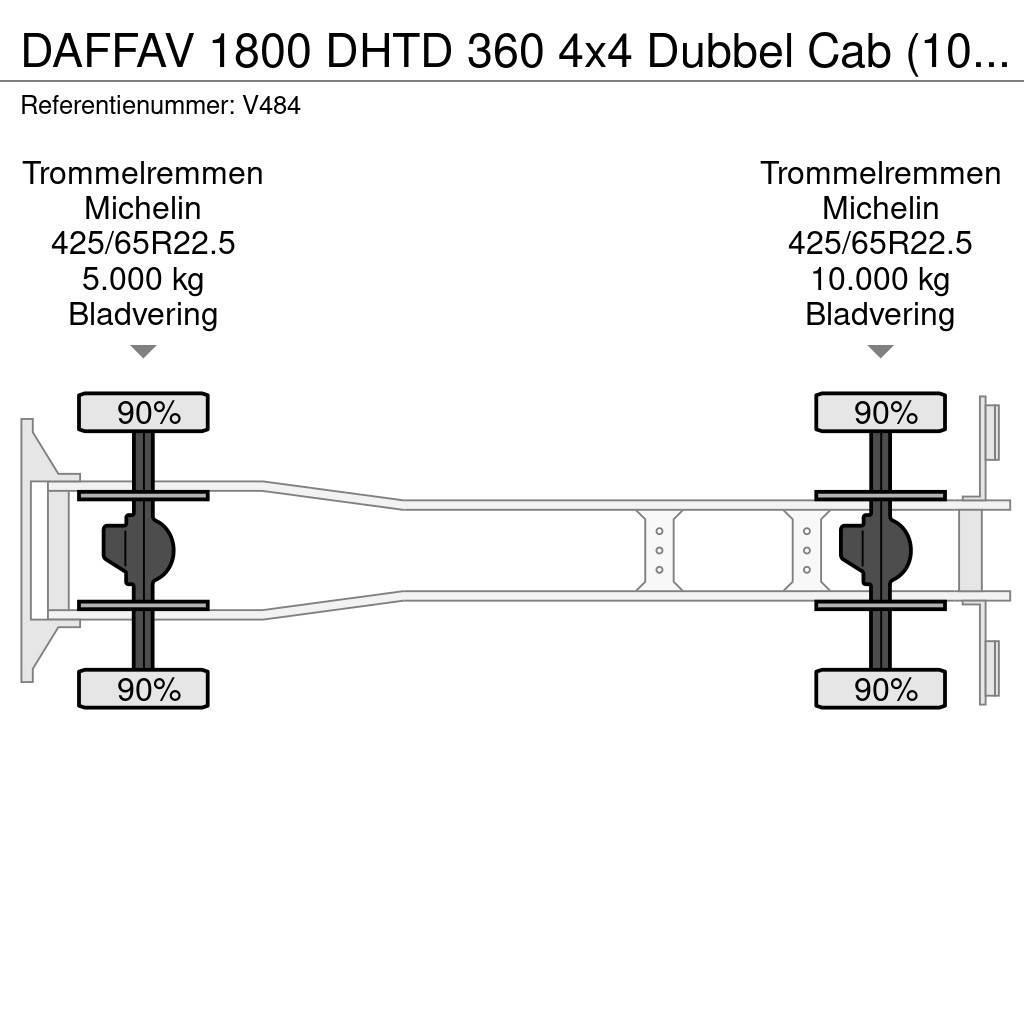 DAF FAV 1800 DHTD 360 4x4 Dubbel Cab (10 pers) Ziegler Gasilska vozila