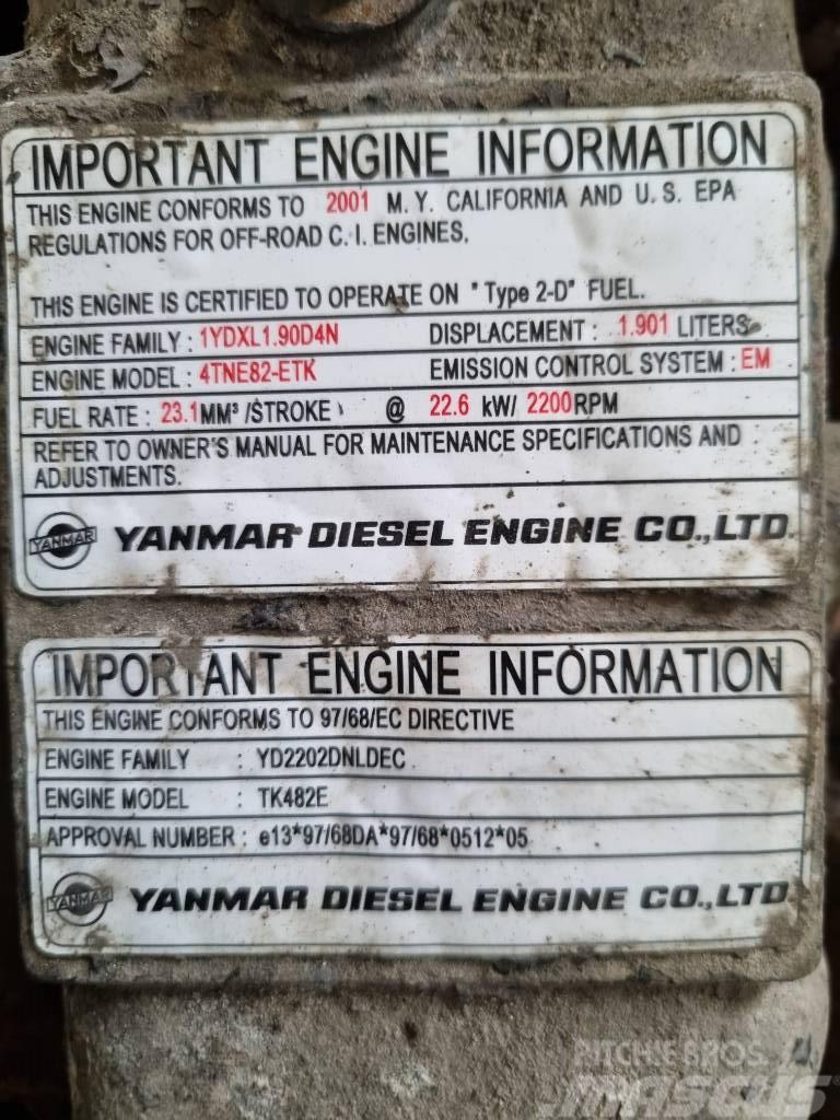 Yanmar DIESEL ENGINE TK482E Motorji