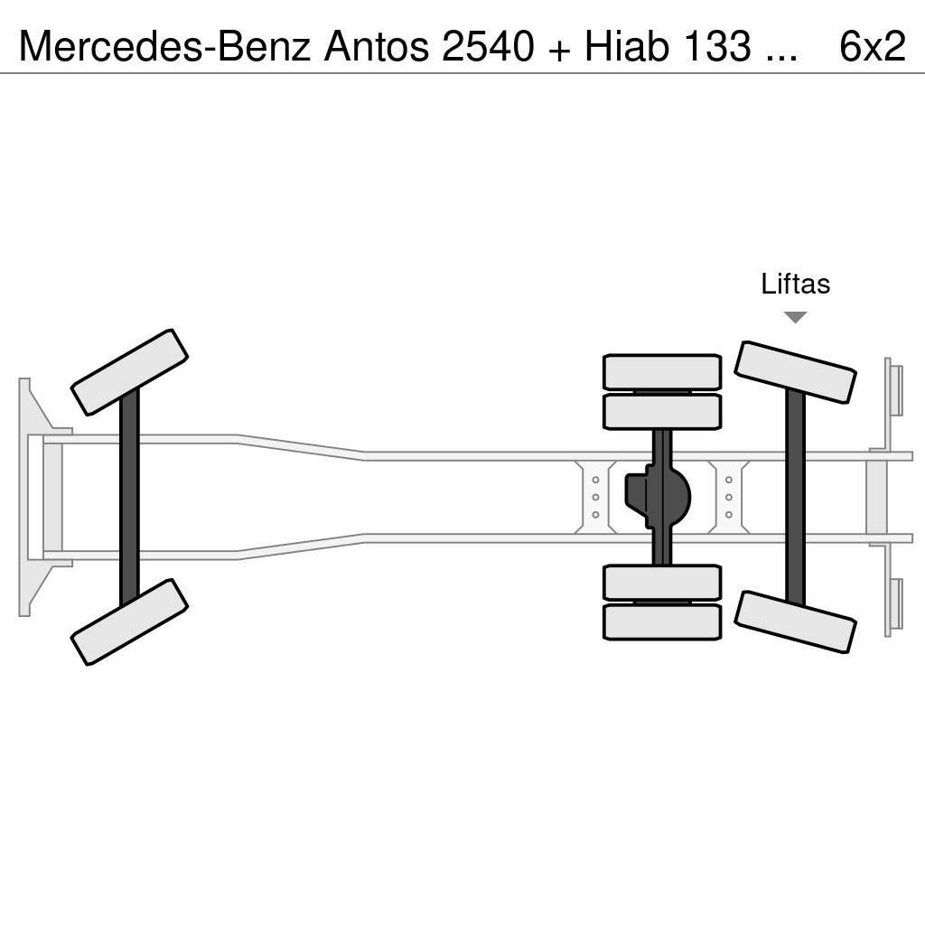 Mercedes-Benz Antos 2540 + Hiab 133 K Pro Hipro Rabljeni žerjavi za vsak teren