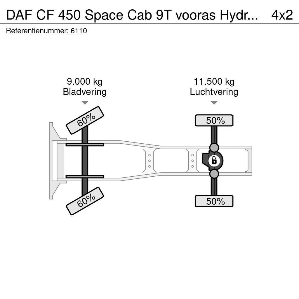 DAF CF 450 Space Cab 9T vooras Hydraulic NL Truck Vlačilci