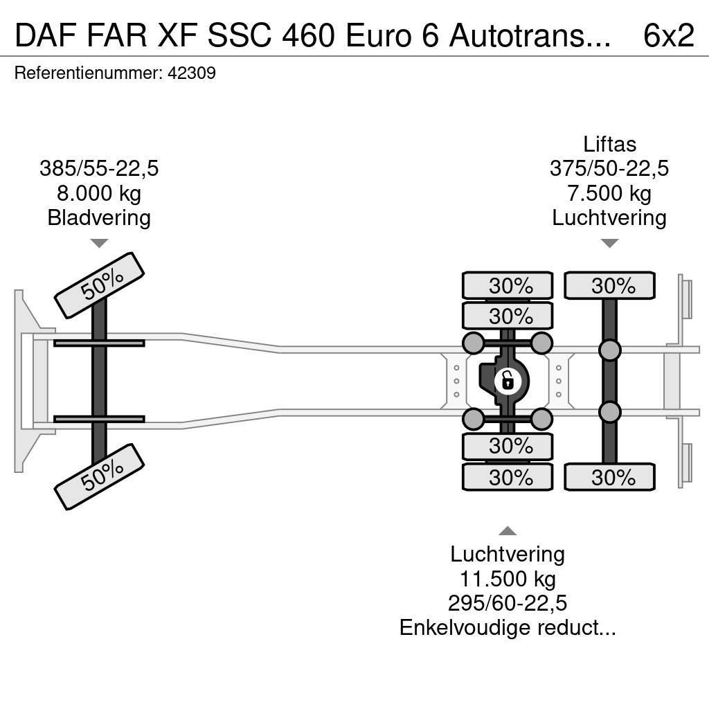 DAF FAR XF SSC 460 Euro 6 Autotransporter Tovornjaki s kesonom/platojem