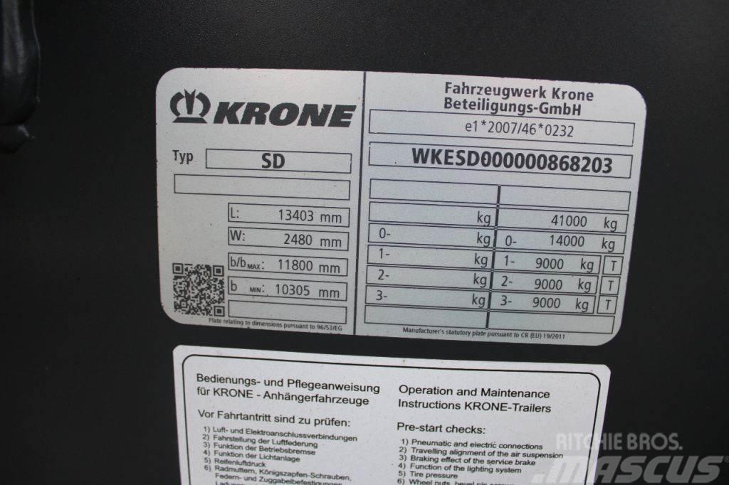Krone 3x axle + 2x20/30/40/45ft + High Cube + BE APK 07- Kontejnerske polprikolice