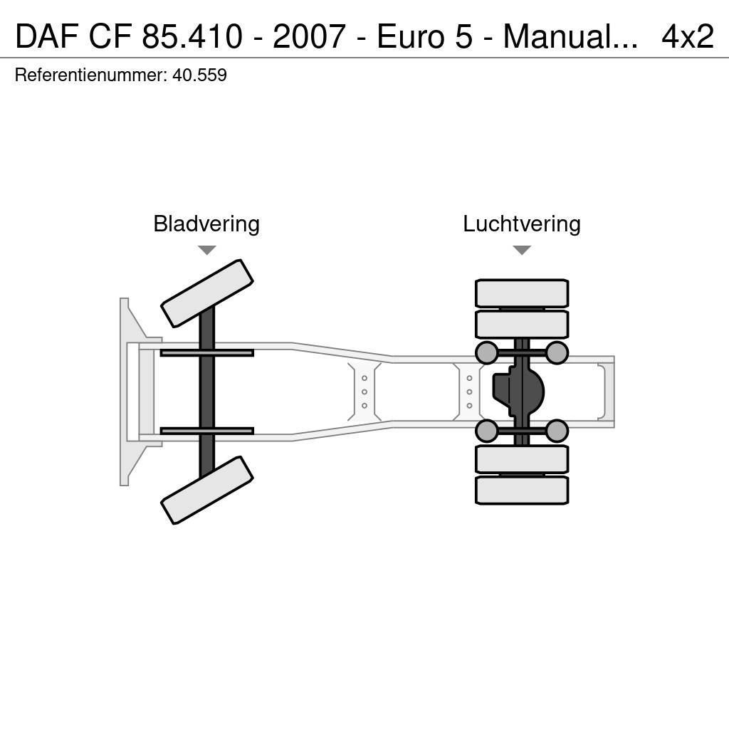 DAF CF 85.410 - 2007 - Euro 5 - Manual ZF - 40.559 Vlačilci