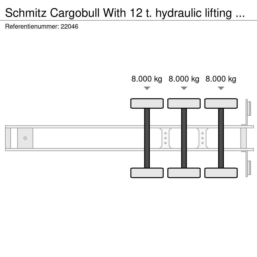 Schmitz Cargobull With 12 t. hydraulic lifting deck for double stock Polprikolice s ponjavo