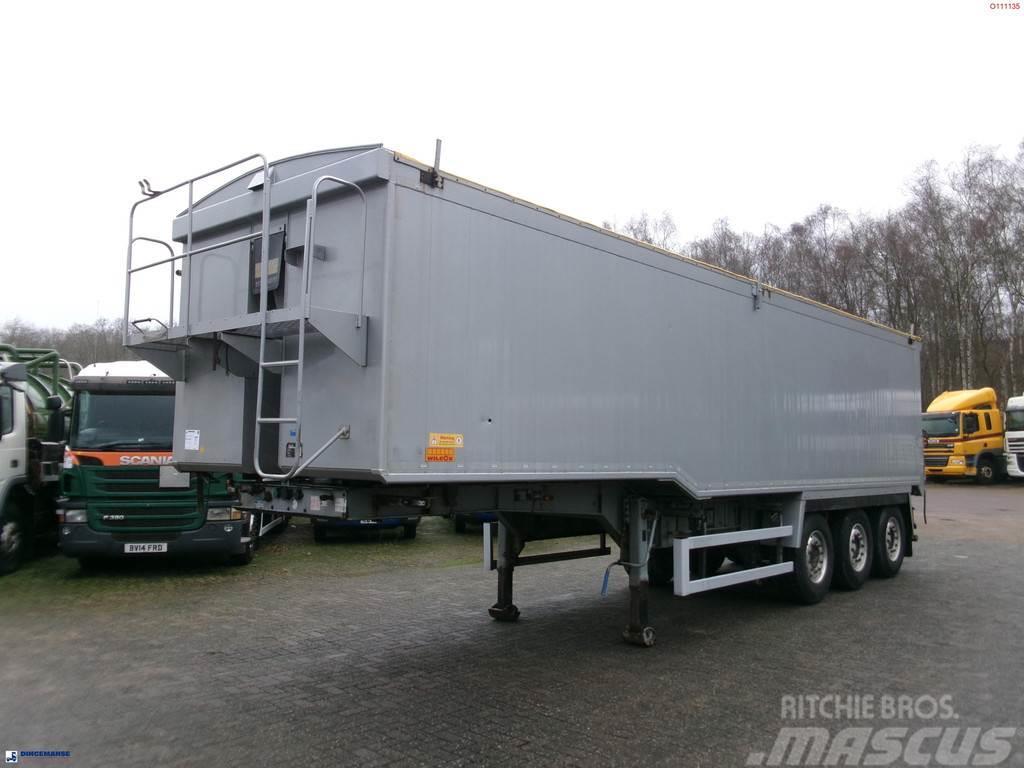 Wilcox Tipper trailer alu 52 m3 + tarpaulin Polprikolice prekucniki - kiper