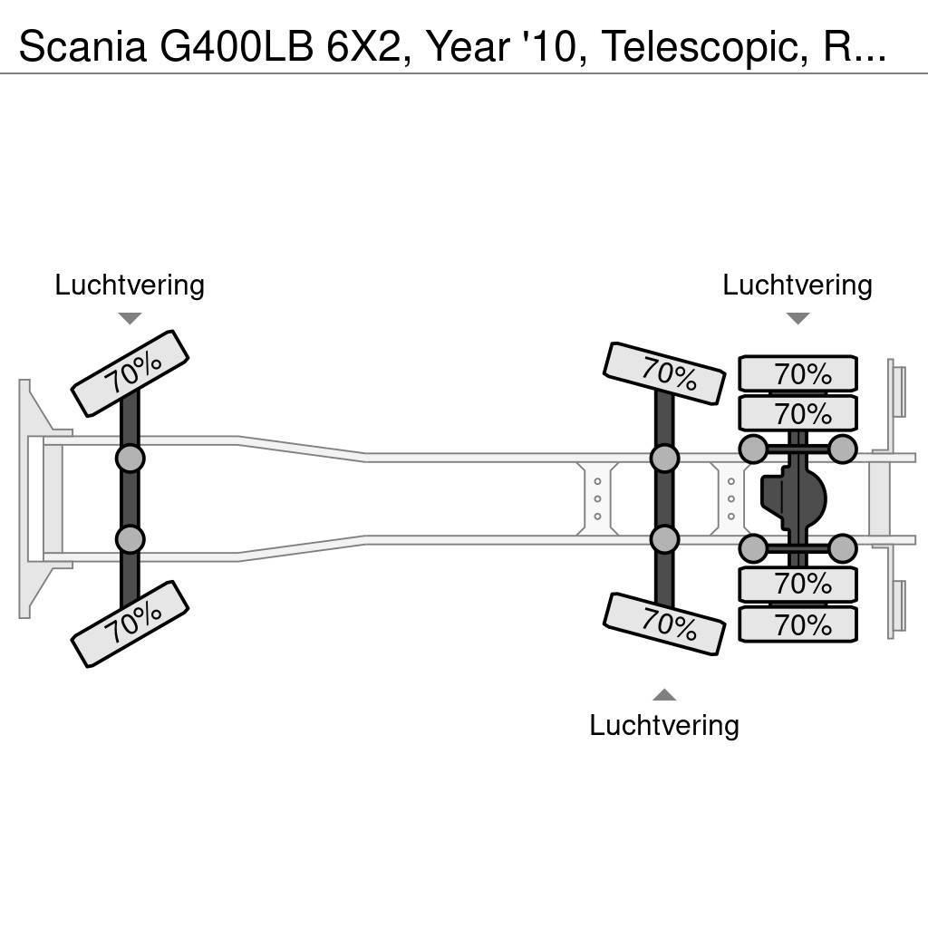Scania G400LB 6X2, Year '10, Telescopic, Remote control! Komunalni tovornjaki