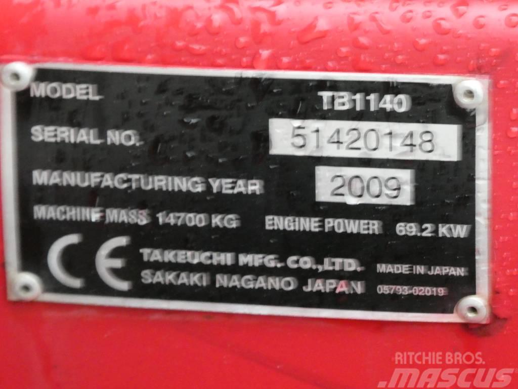 Takeuchi TB1140 + Palfinger PK 7501 + ENGCON Bagri goseničarji