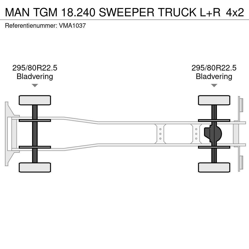 MAN TGM 18.240 SWEEPER TRUCK L+R Pometalni stroji