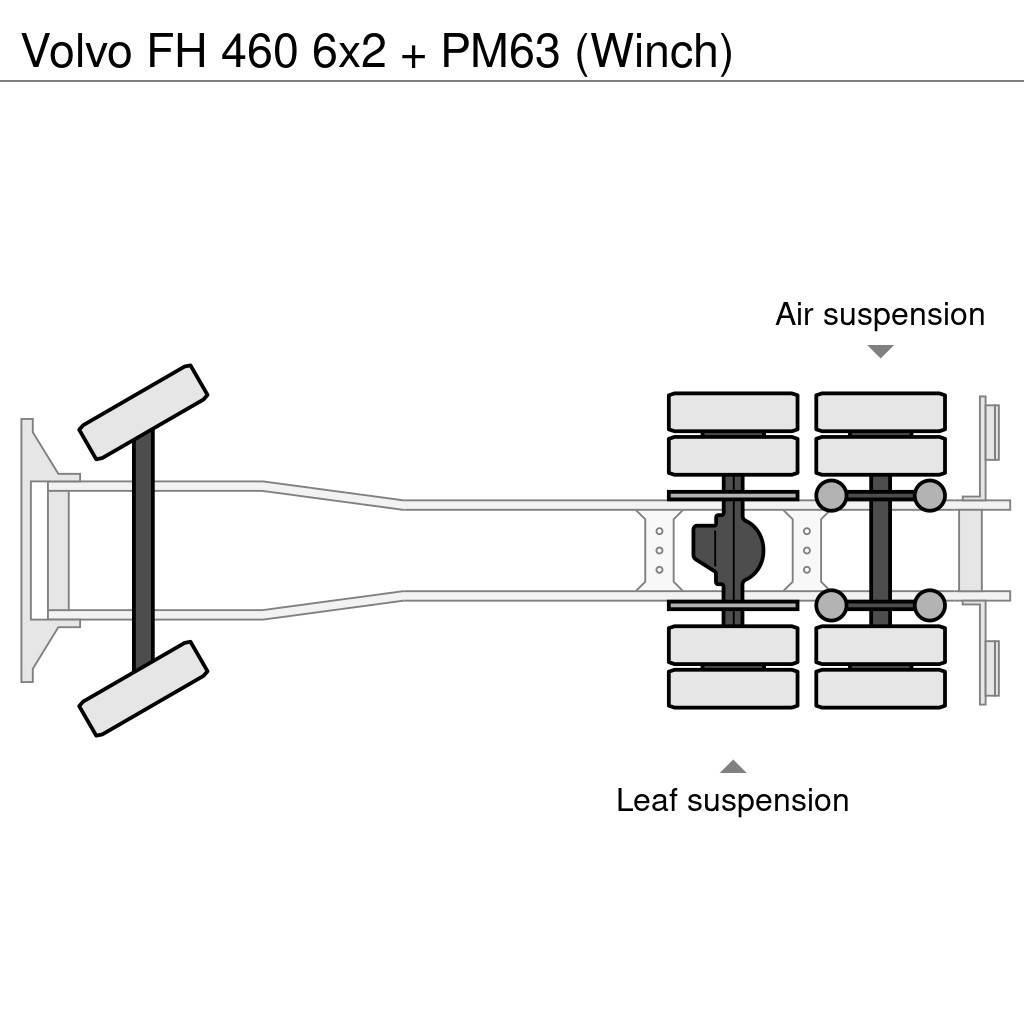 Volvo FH 460 6x2 + PM63 (Winch) Rabljeni žerjavi za vsak teren