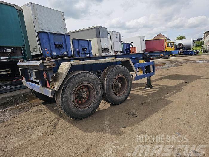 Krone 2 axle | 20 ft container chassis | steel suspensio Kontejnerske polprikolice