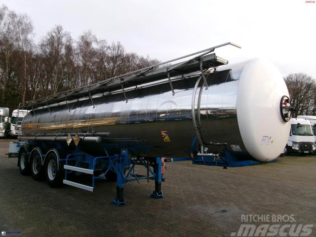 Magyar Chemical ACID tank inox L10BN 20.5 m3 / 1 comp Polprikolice cisterne