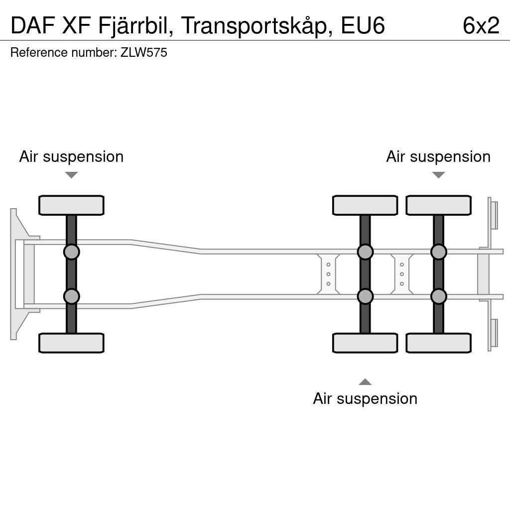 DAF XF Fjärrbil, Transportskåp, EU6 Tovornjaki zabojniki