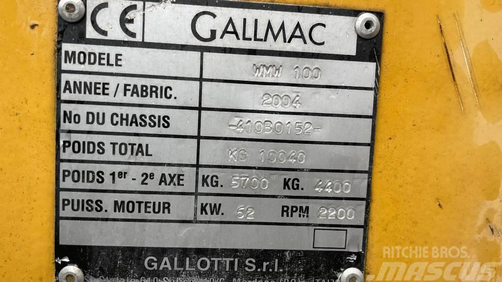 Gallmac WMW 100 Bagri na kolesih
