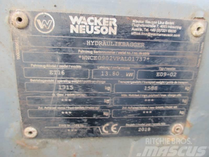 Wacker Neuson ET16 Mini bagri <7t