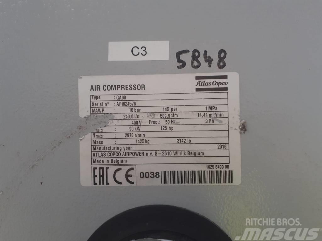 Atlas Copco Compresseur à vis (GA90) Ojačevalniki tlaka