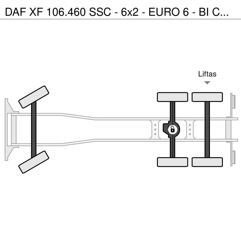 DAF XF 106.460 SSC - 6x2 - EURO 6 - BI COOL- VERY GOOD Tovornjaki s kesonom/platojem
