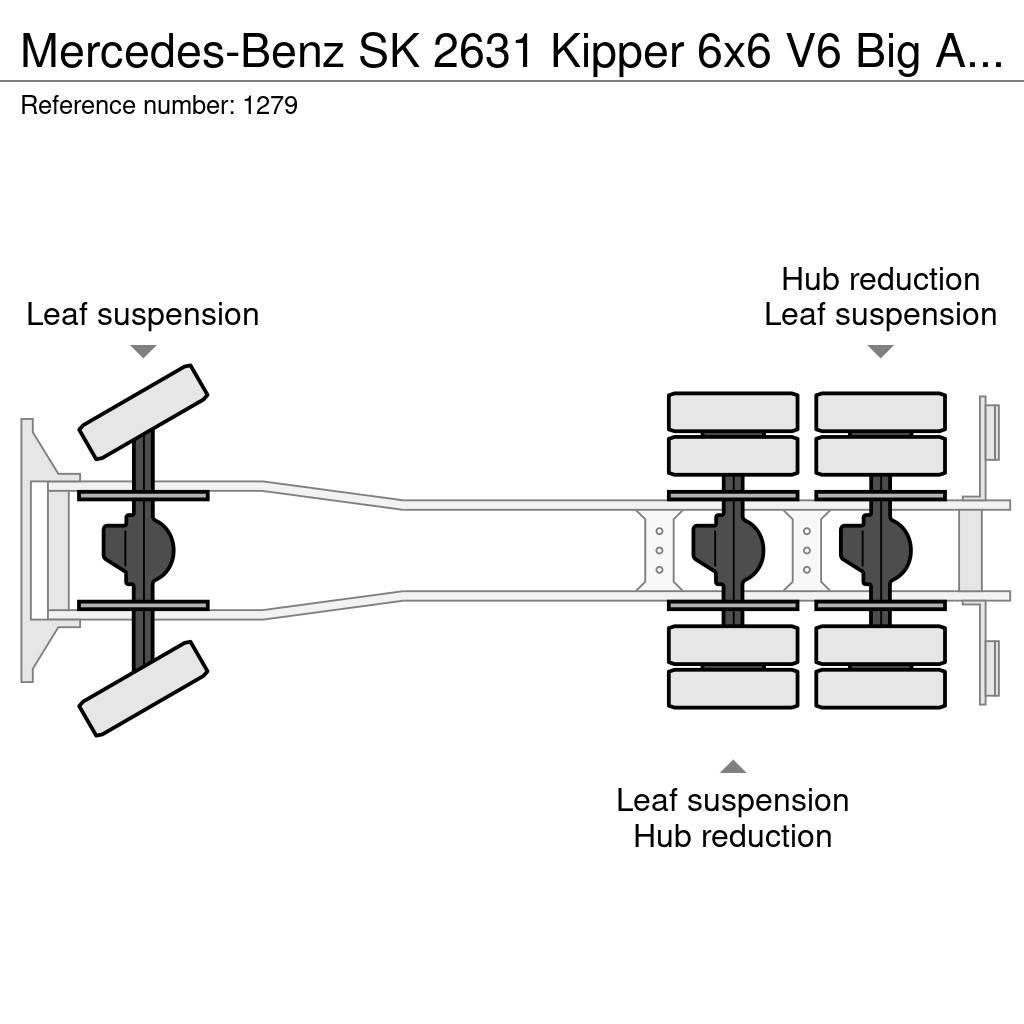 Mercedes-Benz SK 2631 Kipper 6x6 V6 Big Axle's Auxilery Top Cond Kiper tovornjaki