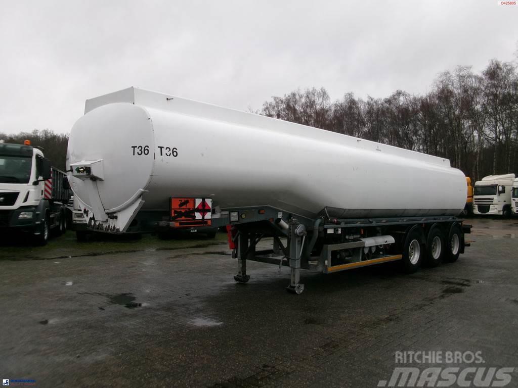  Crane Fruehauf Fuel tank alu 39 m3 / 1 comp + pump Polprikolice cisterne
