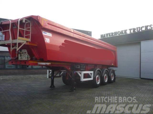 MOL 28m3 3 axle tipper trailer Alubox - Steelchassis ( Polprikolice prekucniki - kiper