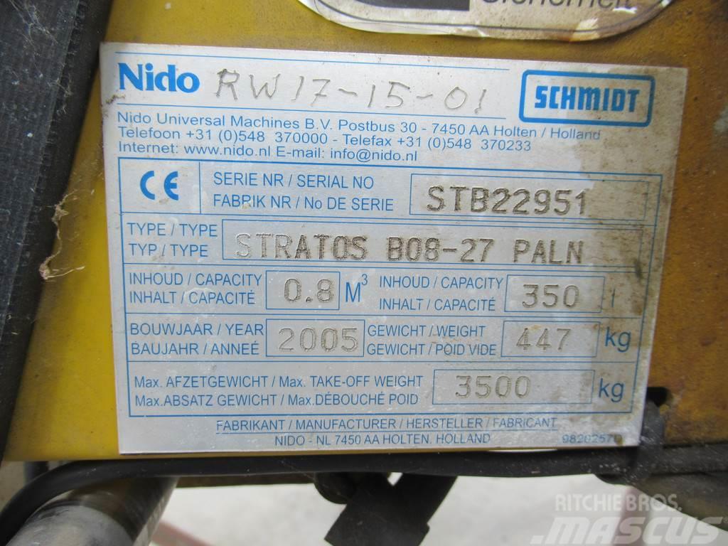 Nido - Schmidt STRATOS B08-27 PALN 0,8m3 + 350 L Zoutst Trosilci peska in soli