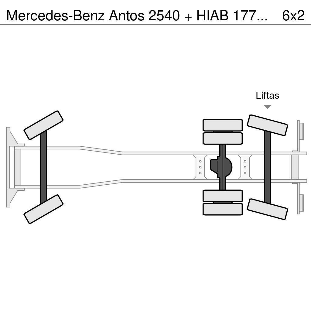 Mercedes-Benz Antos 2540 + HIAB 177K Pro/Hipro Rabljeni žerjavi za vsak teren