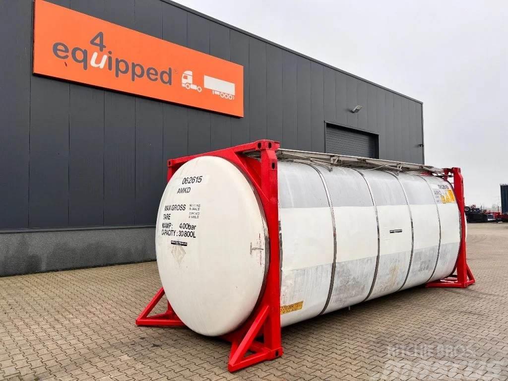 Van Hool 20FT SWAPBODY 30.800L, UN PORTABLE, T11, 2,5Y insp Cisterne za gorivo