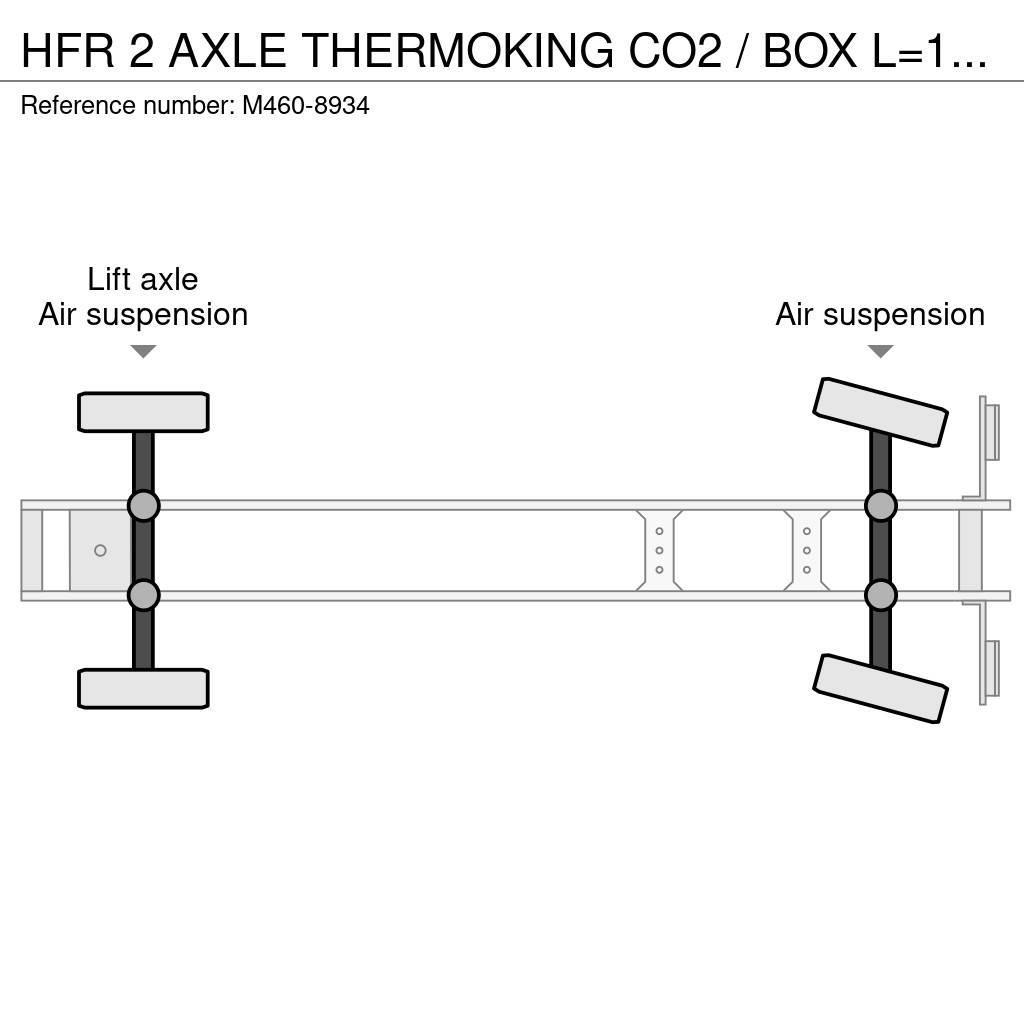 HFR 2 AXLE THERMOKING CO2 / BOX L=12699 mm Hladilne polprikolice