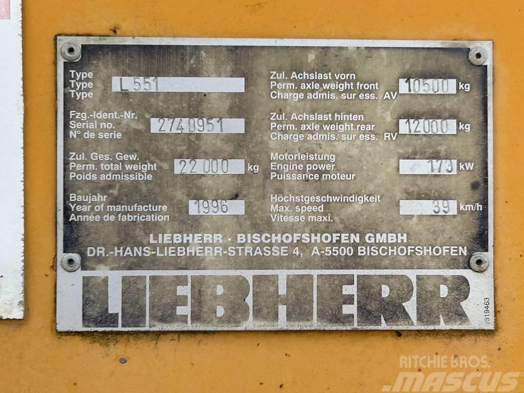 Liebherr L 551 Kolesni nakladalci