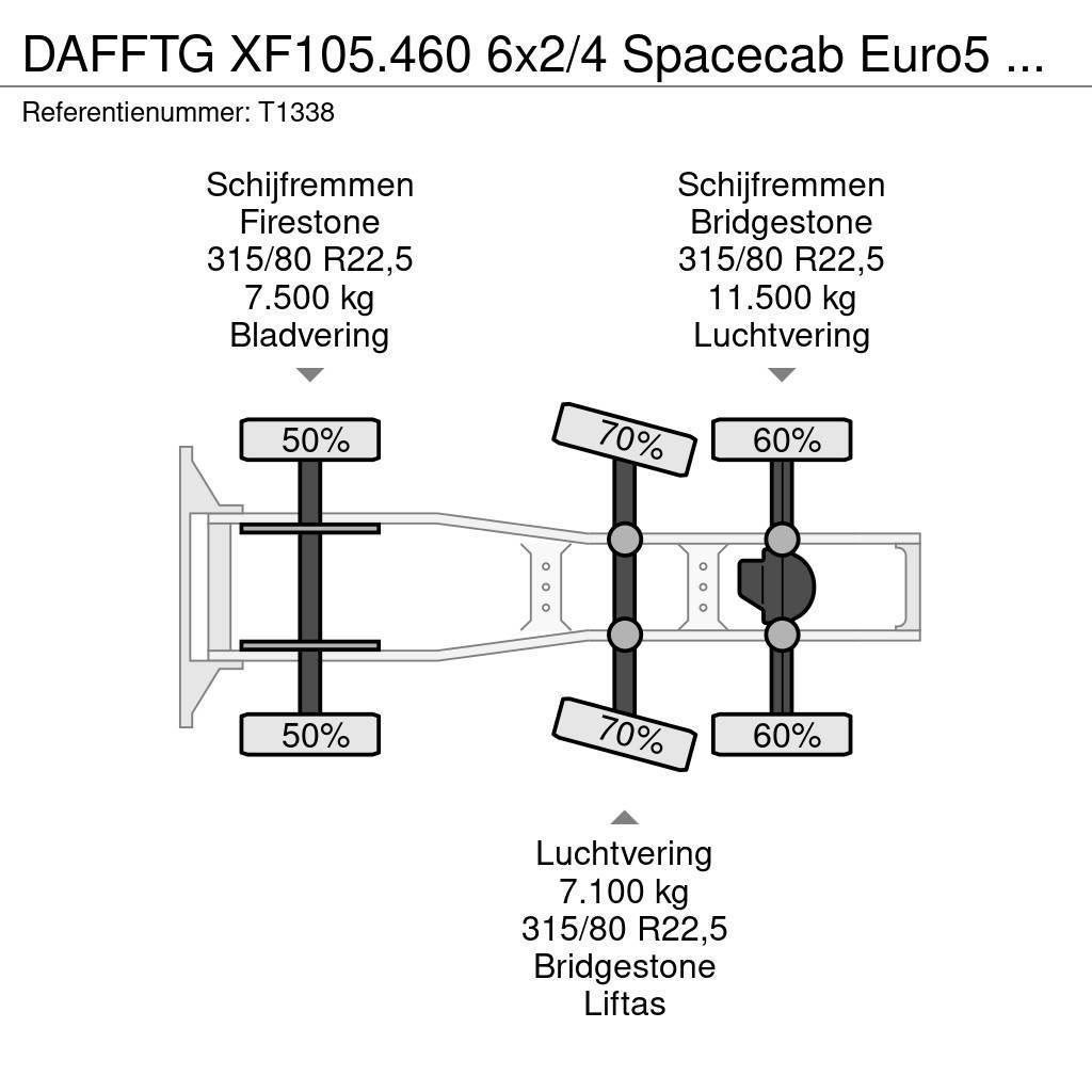 DAF FTG XF105.460 6x2/4 Spacecab Euro5 ATe - Automatic Vlačilci