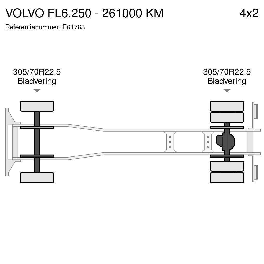 Volvo FL6.250 - 261000 KM Tovornjaki s ponjavo
