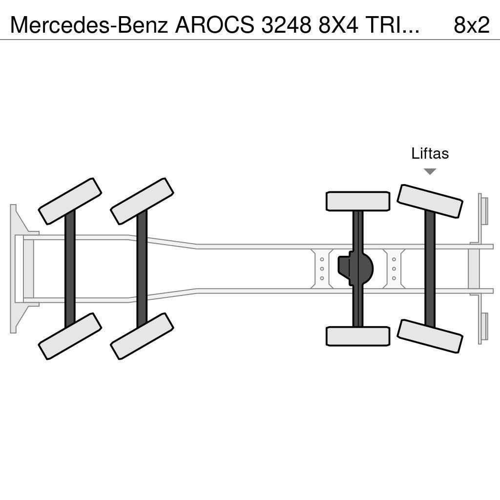 Mercedes-Benz AROCS 3248 8X4 TRIDEM HAAKSYSTEEM + FASSI F365RA K Kotalni prekucni tovornjaki