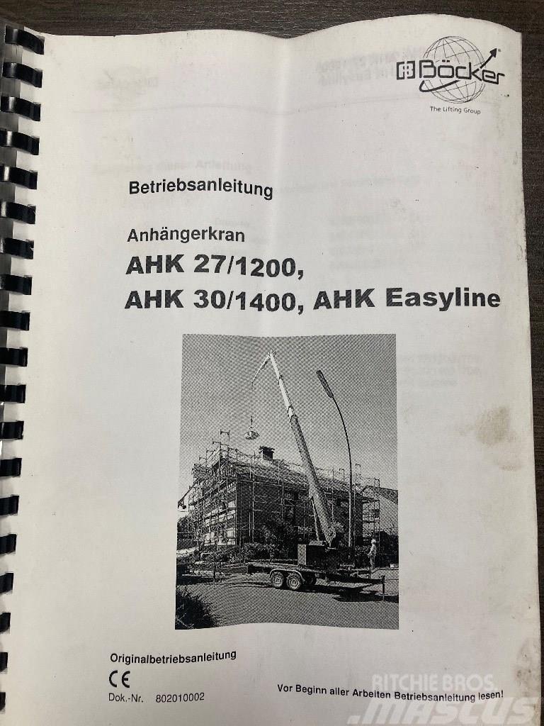 Bocker AHK 27/1200 Easyline Rabljeni žerjavi za vsak teren