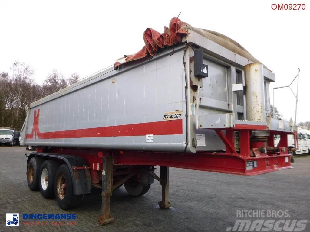 Meierling Tipper trailer alu 21 m3 + tarpaulin Polprikolice prekucniki - kiper