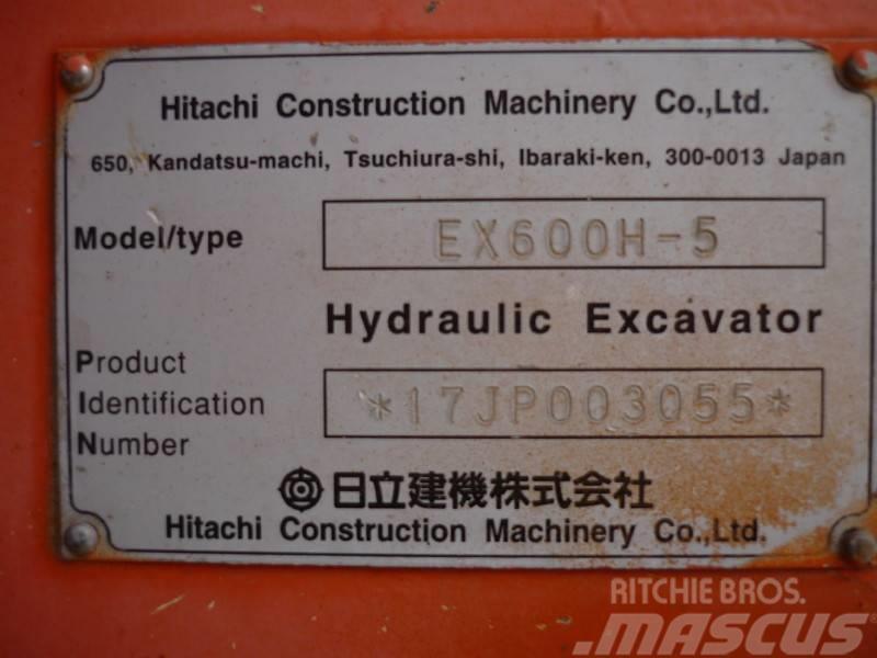 Hitachi EX 600 H-5 Bagri goseničarji